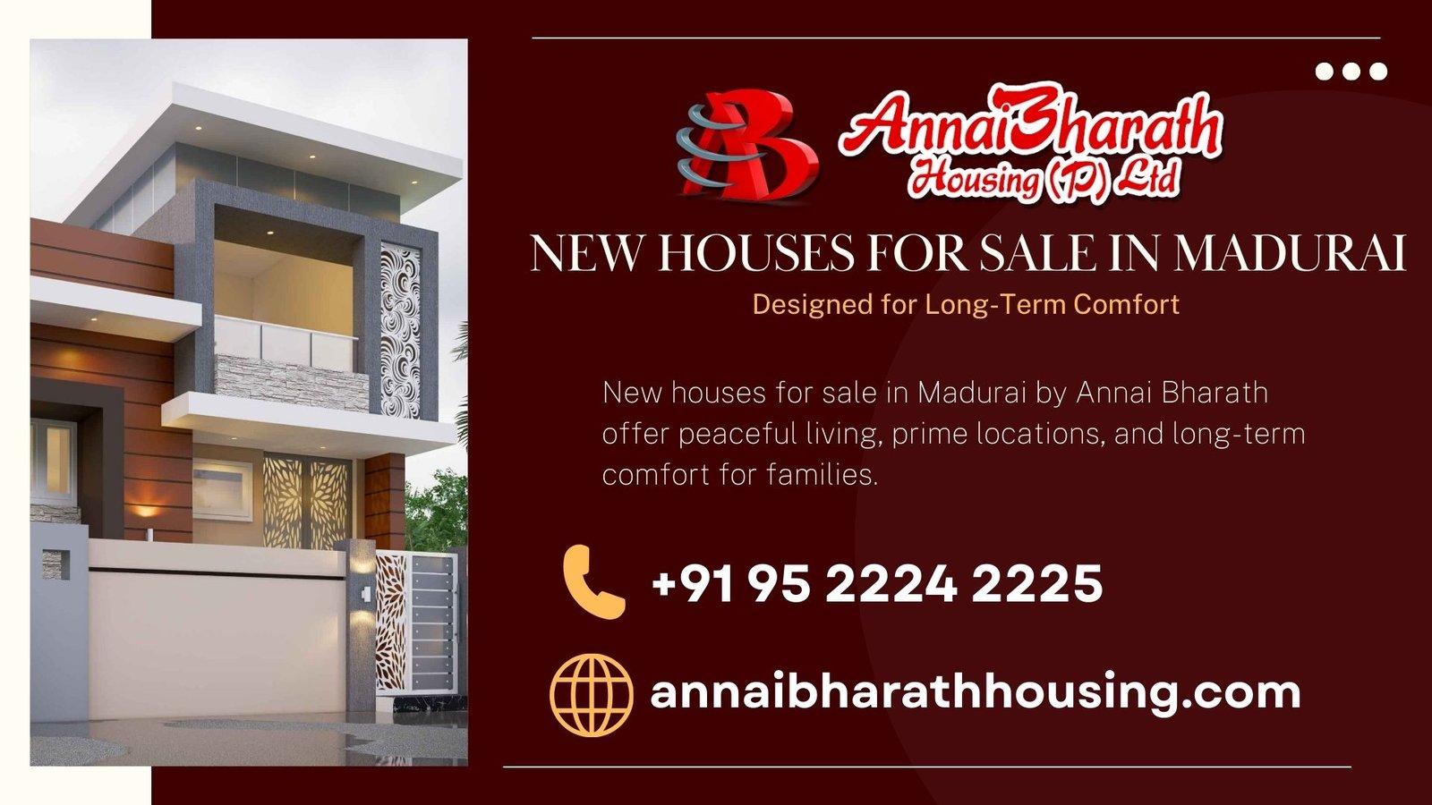 New Houses for Sale in Madurai Designed for Long-Term Comfort