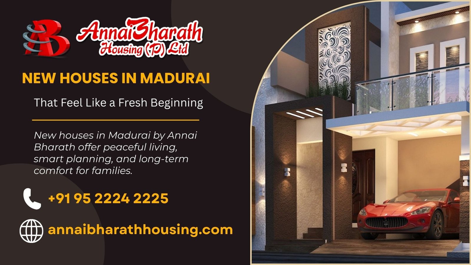 New houses in Madurai by Annai Bharath offer peaceful living, smart planning, and long-term comfort for families.
