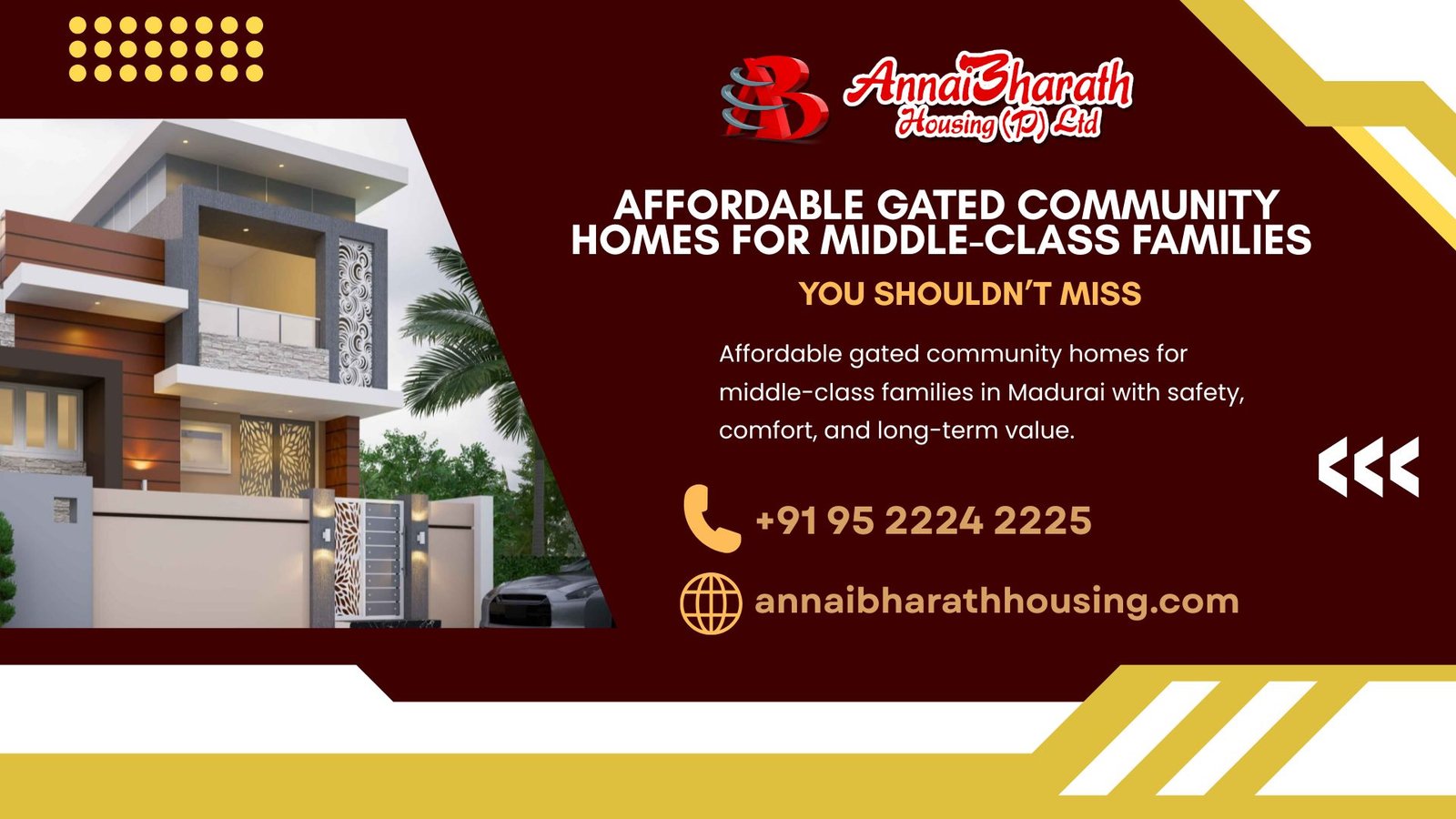 Affordable gated community homes for middle-class families in Madurai with safety, comfort, and long-term value.