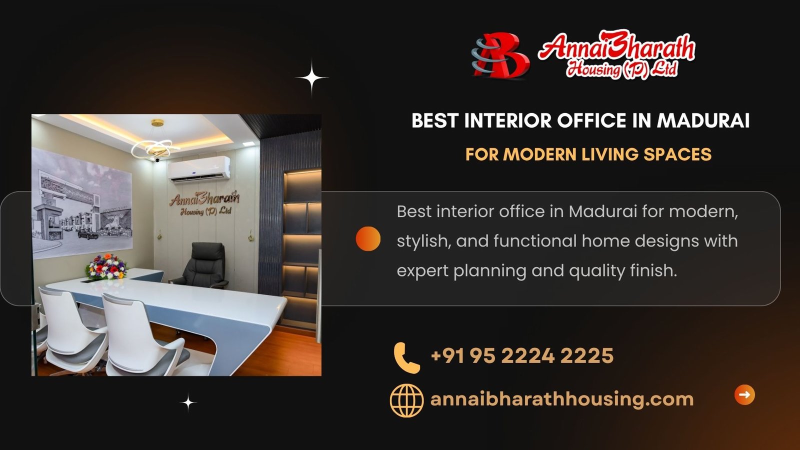 Best interior office in Madurai for modern, stylish, and functional home designs with expert planning and quality finish.