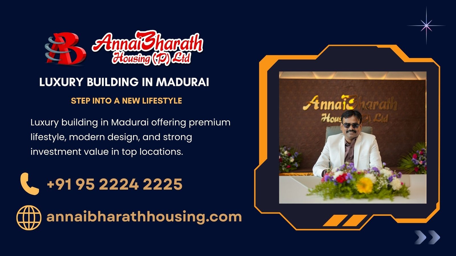 Luxury building in Madurai offering premium lifestyle, modern design, and strong investment value in top locations.